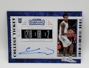 Cam Reddish rookie auto 99シリ Cam Reddish 2019 National Treasures #102 Rookie Patch Auto