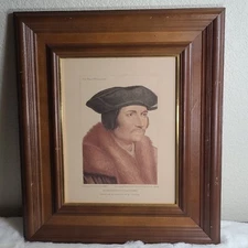 Original Moor Chancelour Engraving From Original Drawing by Hans Holbein