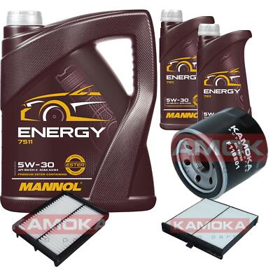Inspektionspaket 7L MANNOL Energy 5W-30 für Mazda 2 1.5 SKYACTIV-G M Hybrid