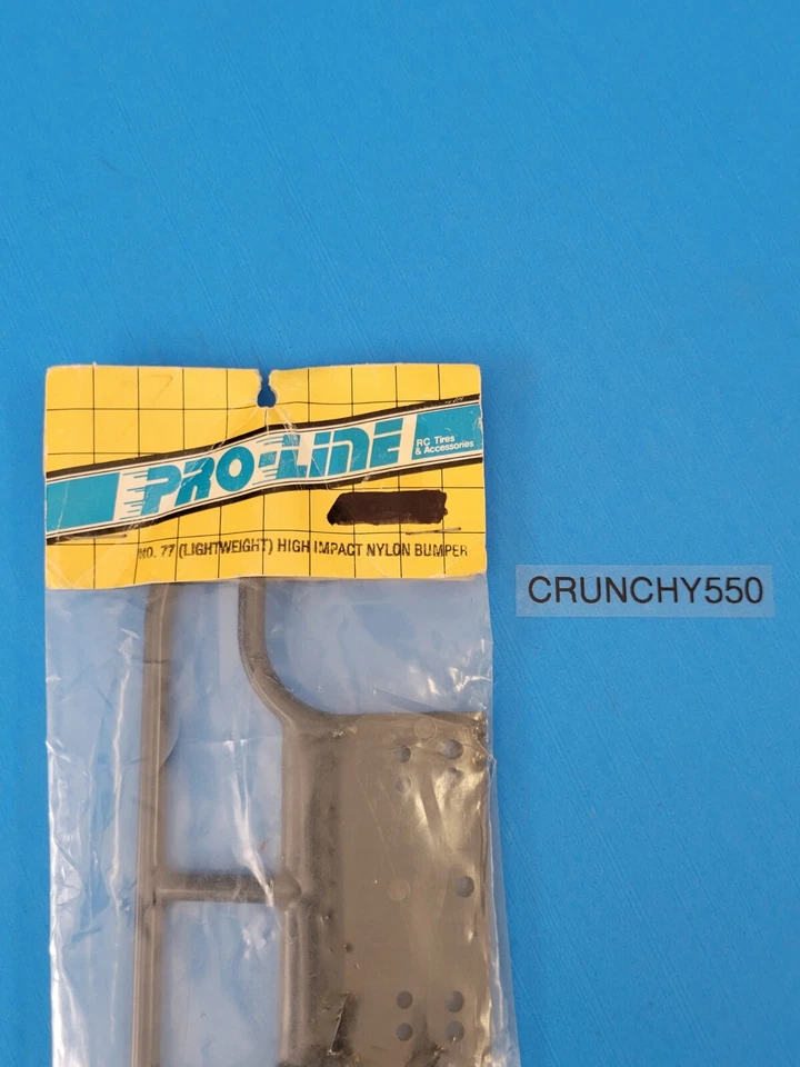 Tamiya SRB Front Bumper Rough Rider Proline No. 77 Black Nylon Bumper Vintage RC - Image 2 of 3