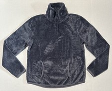Eddie Bauer Pullover Jacket Womens Medium Quarter Snap Fleece Sweater Sweatshirt
