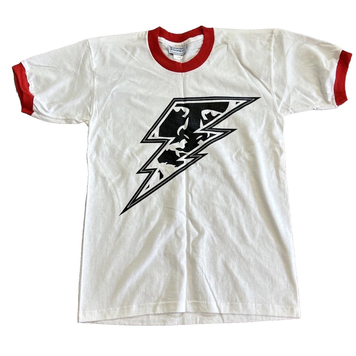 Vintage Ringling Bros Circus Lightning Bolt Ringer T-Shirt Kids Size USA Made