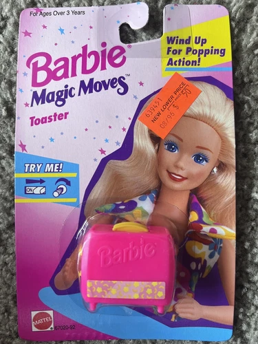 Vintage Barbie Doll toaster Magic Moves 1994 Wind Up Brand New Sealed