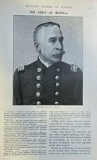 1898 Admiral George Dewey Hero of Manila Bay Spanish American War illustrated