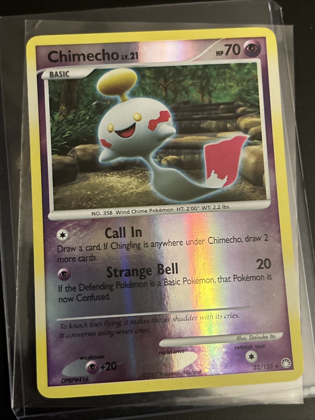 Pokemon TCG Chimecho 22/123 Reverse Holo Mysterious Treasures NM