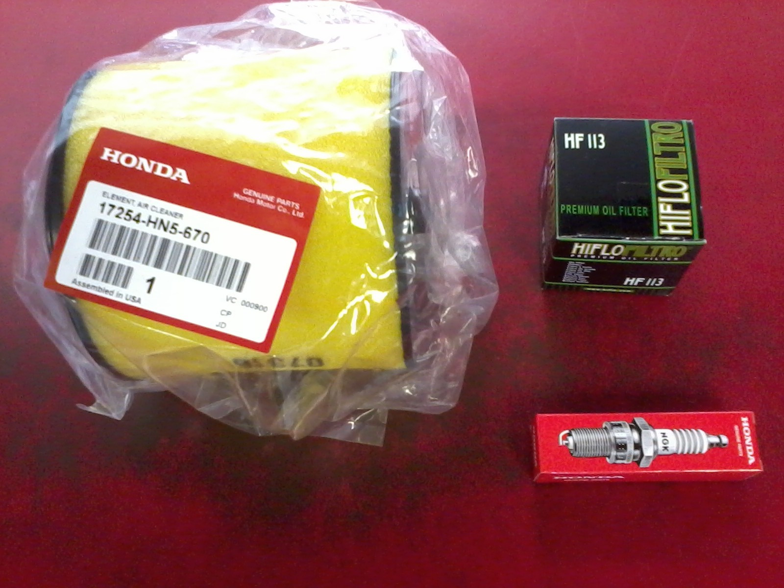 Oil Filter, Air Filter & Spark Plug Honda Rancher TRX350 20002006 Tune Up Kit eBay