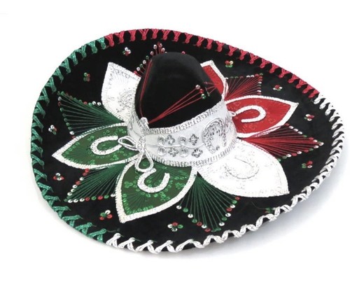 Mariachi CHARRO AUTENTICO Cappello Messicano Sombrero Accessorio Ballet  Vestito Nuovo | eBay