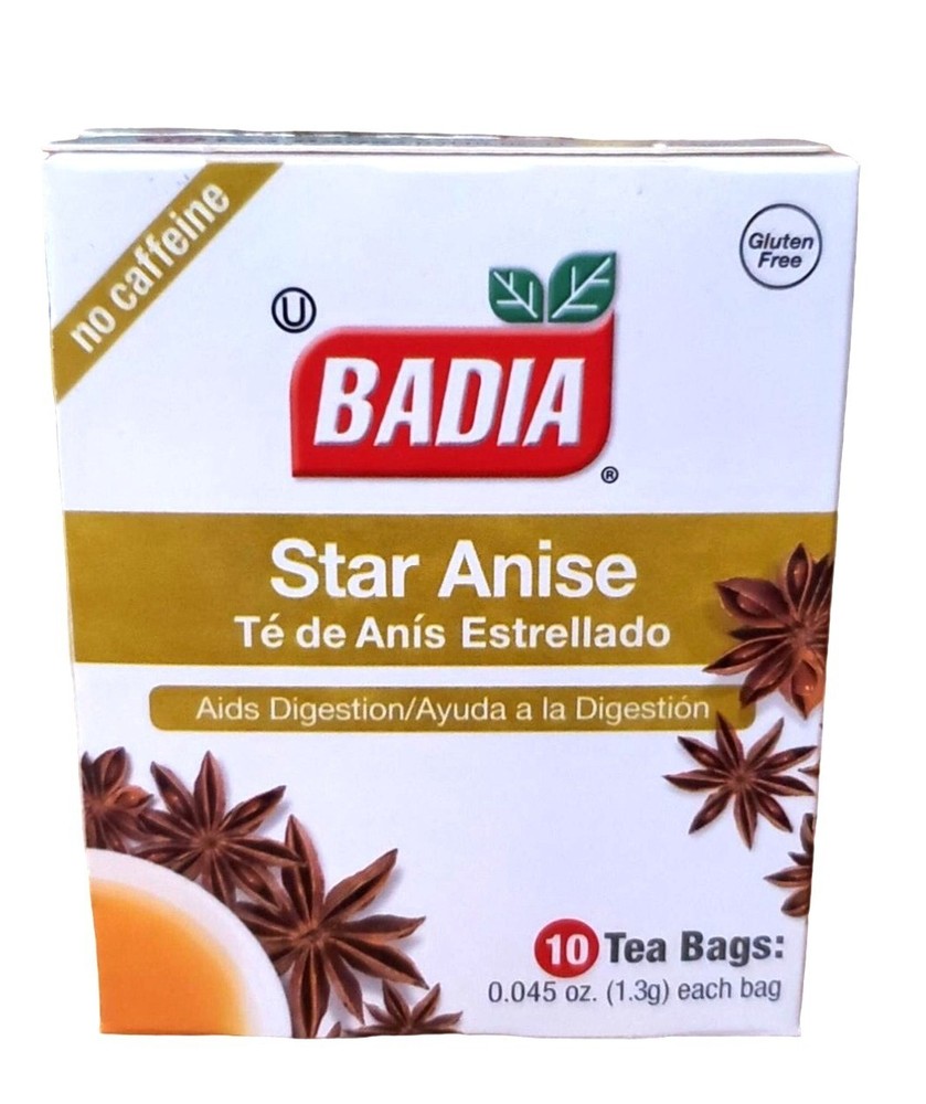 Badia - Star Anise Tea Caffeine Free - 10 Tea Bags