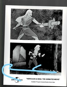 SUPER RARE!! 8X10 ORIGINAL CARTOON MOVIE XENA AND HERCULES SCENE PHOTO!!