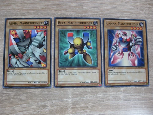 Alpha Beta Gamma Magnetic Warrior Set LCYW-EN001 LCYW-EN002 LCYW-EN003 Yu-Gi-Oh