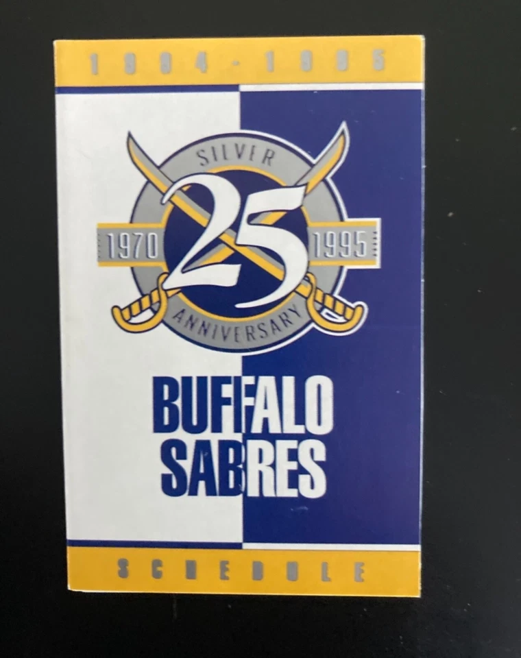 Lot of 3 Buffalo Sabres Pocket Schedules - 1986-'87, '87-'88. '94-'95 - Image 2 of 4
