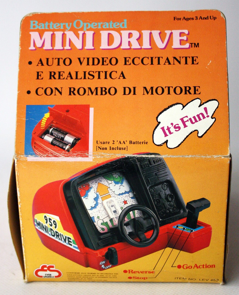 VINTAGE 80'S MINI DRIVE TABLE TOP 959 DASHBOARD DRIVING GAME EVER