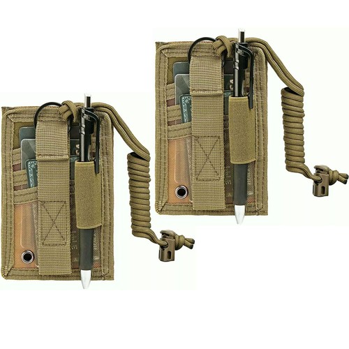 2PZ Porta Carte d'identità tattiche Hook&Loop Patch Badge Organizer - Cordino da collo NUOVO - Foto 23 di 24