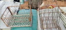 1971 LUCERNE Dairy Metal/Plastic Milk Crate 13" x 12" x 15" Metal Milk Basket