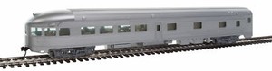 Walthers Mainline 910-30350 85' Budd Observation Painted Silver Unlettered