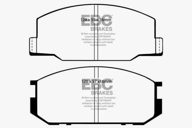 EBC For 85-90 Lotus Esprit 2.2 Yellowstuff Front Brake Pads