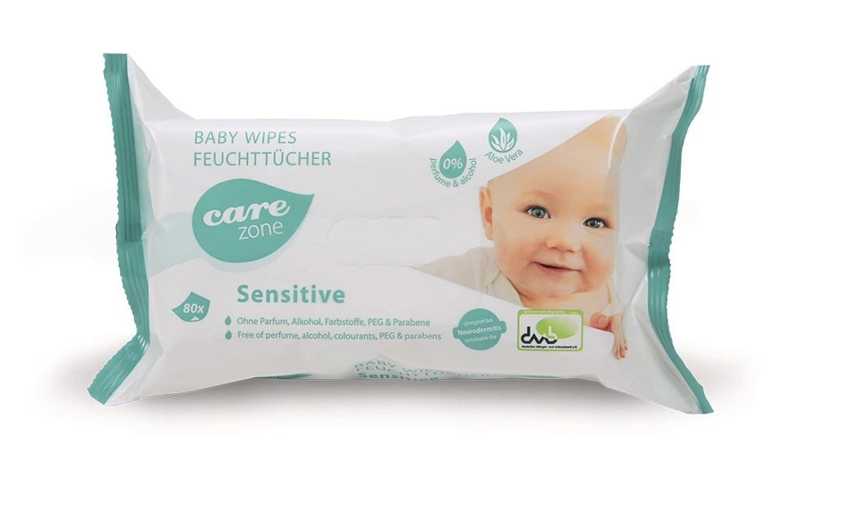 DR. SCHUMACHER GMBH Dr. Schumacher Care Zone Baby Wipes Sensitive Feuchtpflegetücher 80 Stück Tücher
