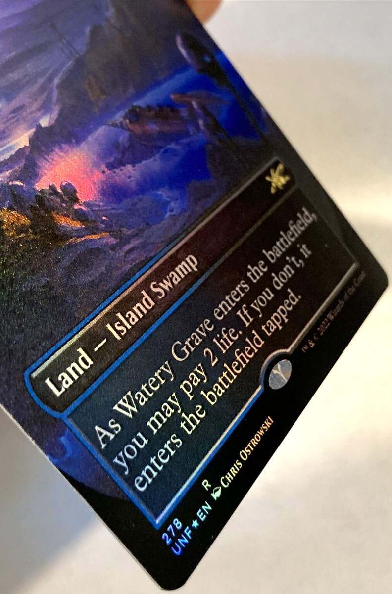 マジック：ザ・ギャザリング MTG Foil Watery Grave UNF R 278 MTG Watery Grave *BORDERLESS FOIL* Unfinity 278 NM | eBay
