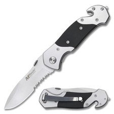 Nóż ratowniczy dla straży pożarnej ratownictwa ratowniczego Rescue 433 z kaburą torbą na pasek