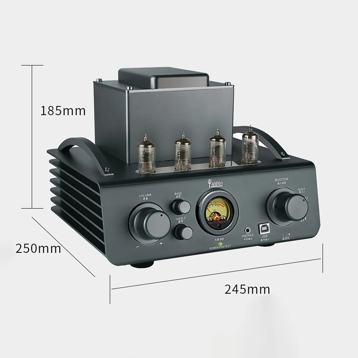 YAQIN CS-201 Hybrid Tube Amplifie HiFi Home Audio Vacuum