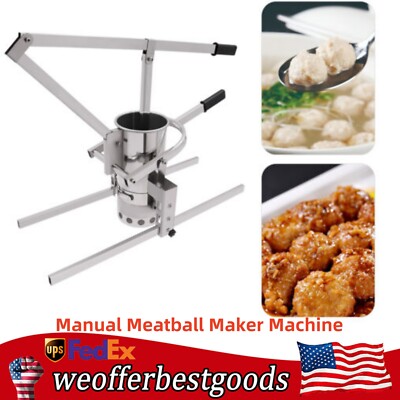 Manual Meatball Maker Machine Fish Pork Beef Meatball Making Device Adjustable