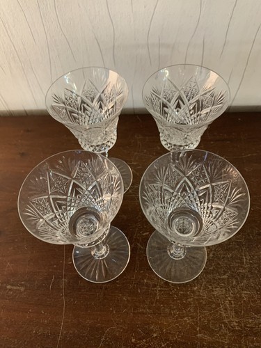 Lot Of 2 White Wine Glasses Cut Crystal Model From Saint Louis (Price For 2) - Picture 2 of 10