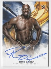 Titus O'Neil 2019 Topps WWE Undisputed Autograph Card Auto Blue /25