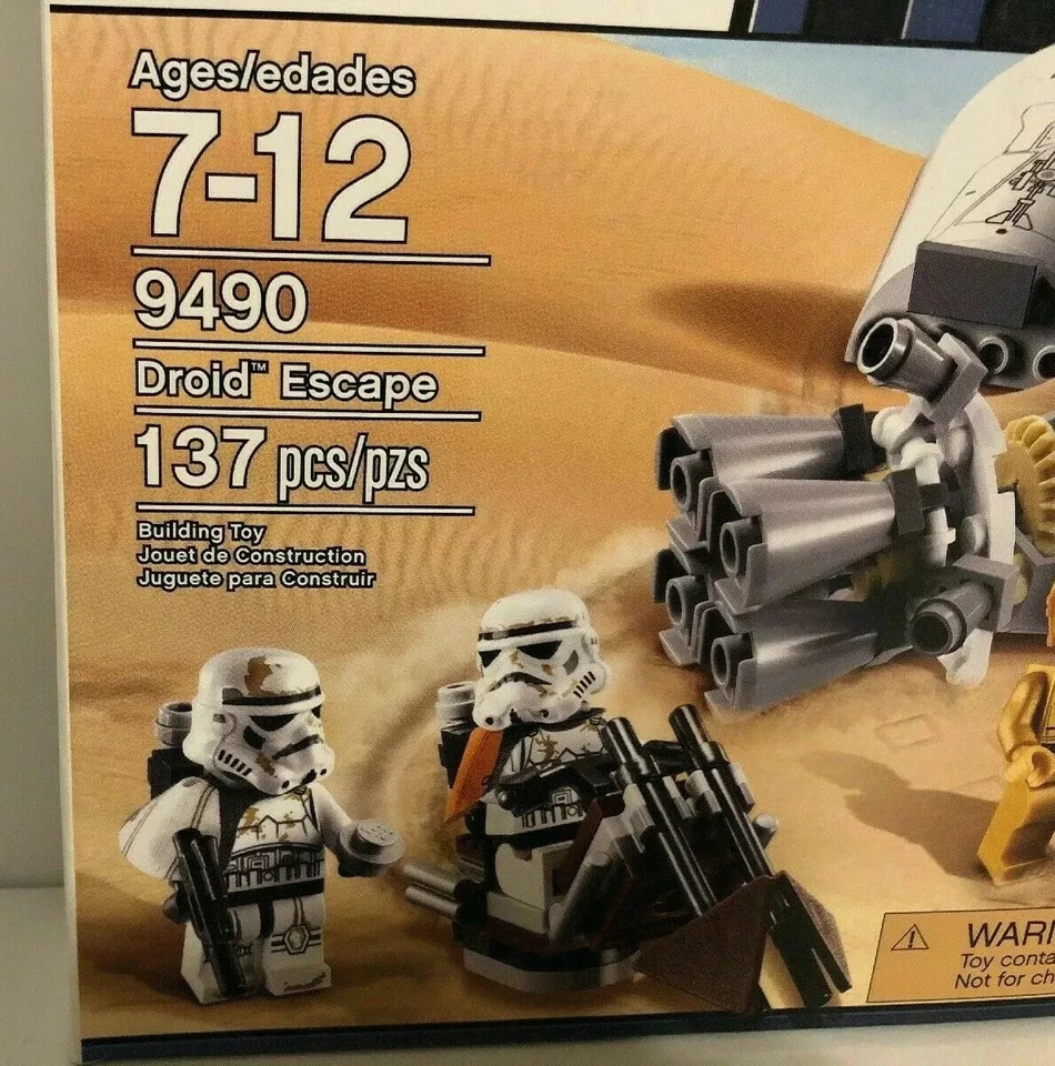 Lego Star Wars 9490 Droid Escape NOVO em folha lacrado C-3PO R2D2 droides Sandtrooper  - Imagem 2 de 4