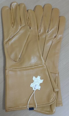 Leder Echt Lammfell Handschuhe Lange Armstulpe...