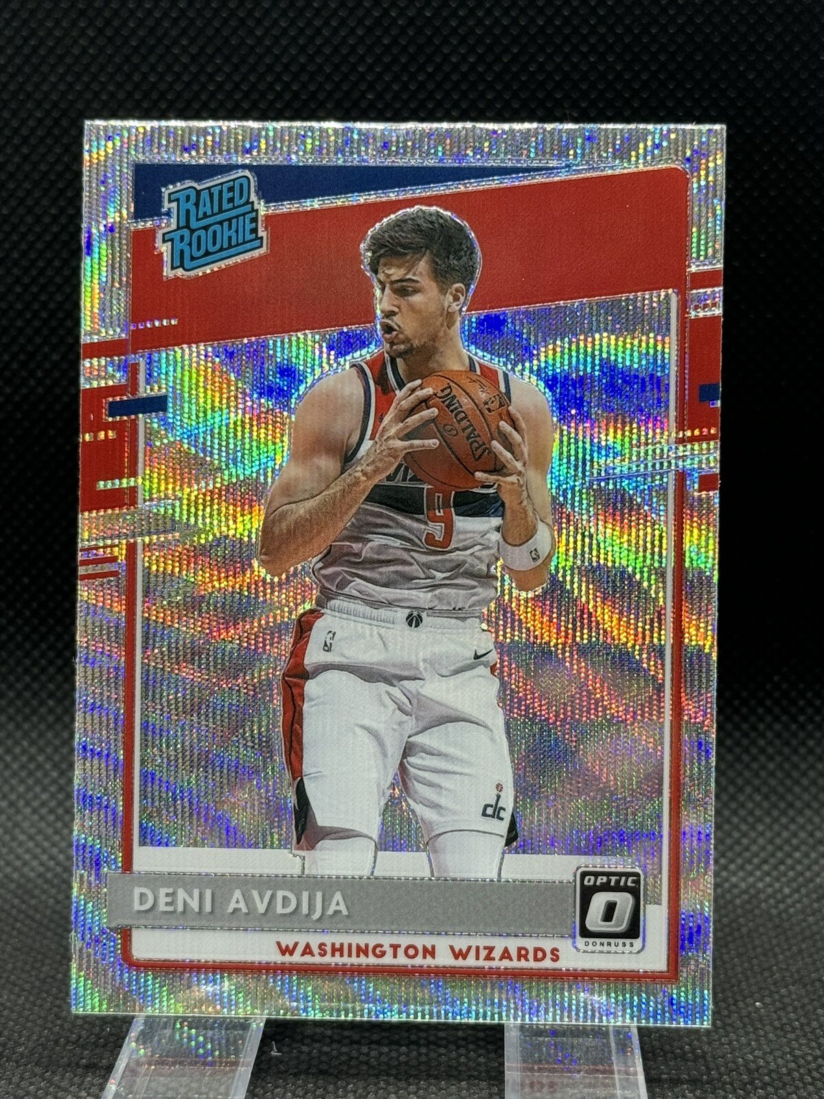 Deni Avdija RC 2020-21 Optic Silver Wave Prizm Refractor Rated Rookie Card #159