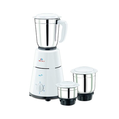 bajaj ruby 500w mixer grinder with 3 jars