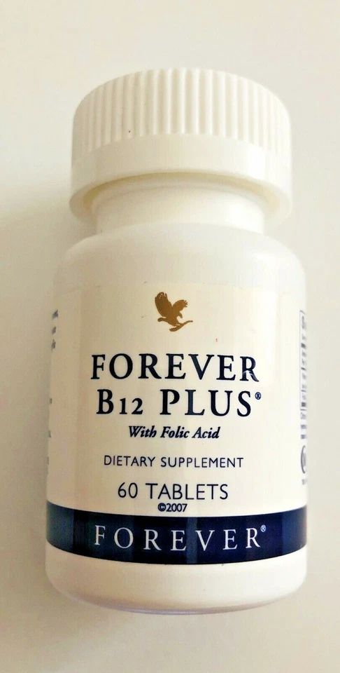 4 бутылки - Forever Living B12 PLUS с фолиевой кислотой - энергия, функция мозга - Изображение 2 из 4