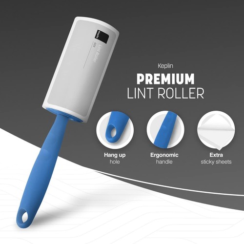 Extra Sticky Pet Hair Lint Roller + 5 Hair Roller Refill Set - Bild 9 von 17