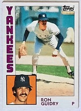 Ron Guidry 1984 Topps #110 Base - New York Yankees