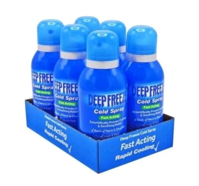 Deep Freeze Pain Relief Cold Spray - 6 Bottles 150ml Each - Free Delivery ❄️❄️