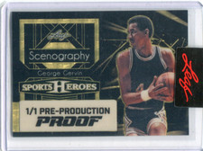 2024 Leaf Sports Heroes Proof Scenography Gold Super Prismatic George Gervin 1/1