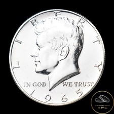 1965 SMS Kennedy Half Dollar 40% Silver GEM BU from Special Mint Set+++