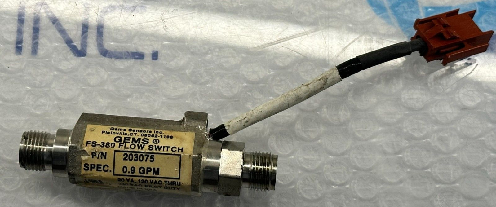 GEMS FS-380 FLOW SWITCH 203075