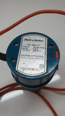 Black und Decker Oberfräse DN67 47 500W Tauch 28000 U/min 240 V Spannzange 1/4 Zoll