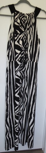 Chico's Womens Sleeveless Maxi Sundress Dress Size 2 L (12) Zebra Stripes #94 - Picture 9 of 11