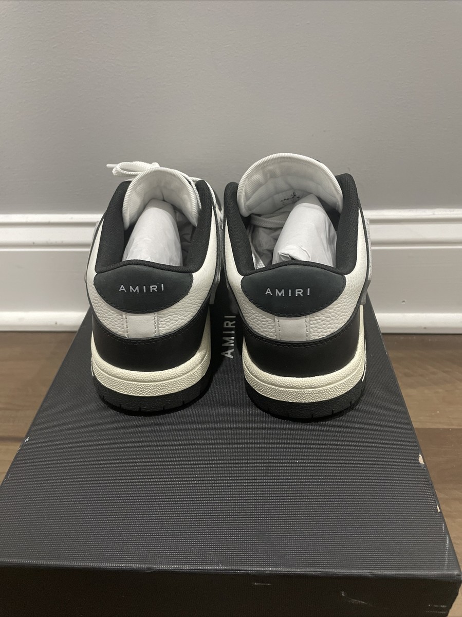 NEW WITH BOX AMIRI SKEL TOP LOW Sneakers In Black And White