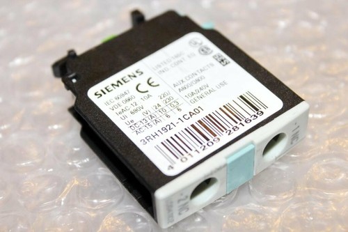 SIEMENS Hilfsschalterblock Typ 3RH1921-1CA01 1NC 4011209281639 | eBay