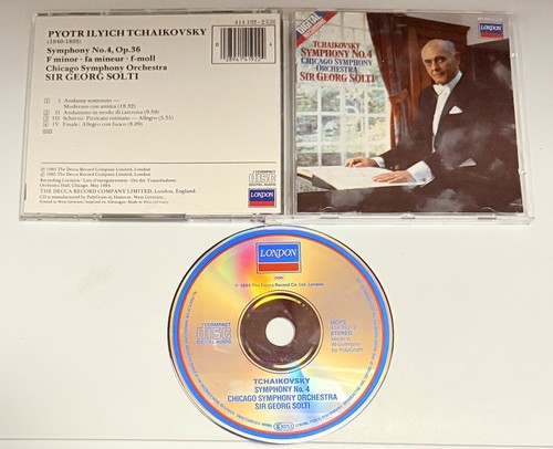 Tchaikovsky Symphony No. 4 CD Chicago Symphony Orchestra Sir George Solti London - Picture 4 of 5