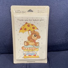 LITTLE SUZY'S ZOO Baby Shower Thank you... Sealed Pkg of 8
