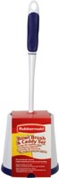 Rubbermaid Fg6b9900 Toilet Bowl Cleaning Brush And Caddy Set, White With Soft Rubbermaid Fg6b9900 Toilet Bowl Cleaning Brush And Caddy Set, White With Soft