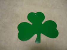 Large Shamrock Double Sided Die Cut Bulletin Board Decoration 8  X 9  Hole For H