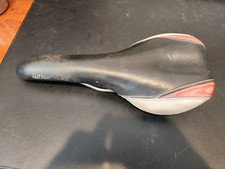 VINTAGE 2002 LITESPEED VELO ROAD BIKE SADDLE SEAT TI TITANIUM RAILS RED GRAY BLK