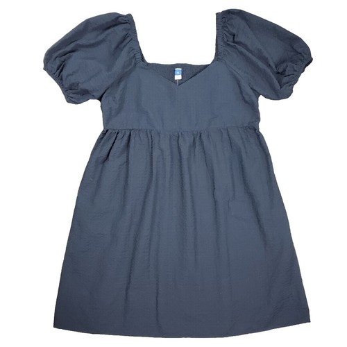 NEW Old Navy Large TALL Fit & Flare Velvet Mini Dress Green Long Sleeve 171  | eBay
