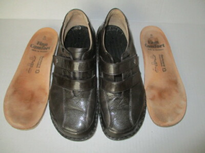  Finn Comfort Seaweed Color Leather Shoes Size 40 D made in Germany