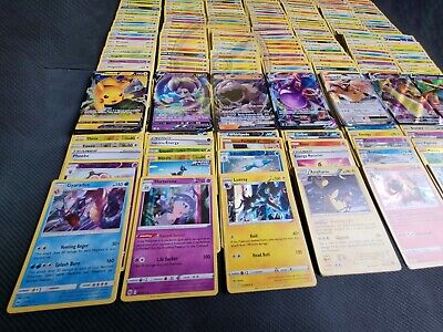 200 Pokemon Cards Bulk Lot 2x Ultra Rare V 24 Rares & Shiny Holo Amazing  Gift!